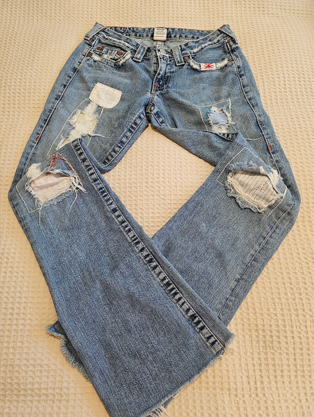 ✨ TRUE RELIGION Y2K WOODSTOCK JEANS size 29✨ - Picture 7 of 8